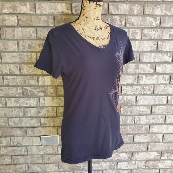 Harley Davidson motorcycle women's t-shirt v neck - Picture 11 of 12